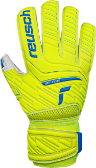 Reusch Attrakt Grip 5270815 2001 white blue yellow front